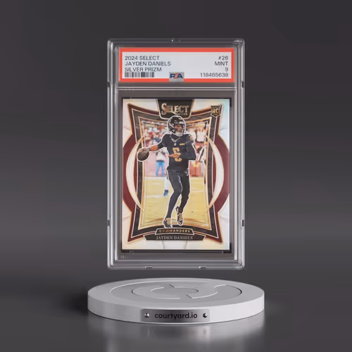 2024 Panini Select #26 Jayden Daniels - Silver Prizm (PSA 9 MINT)