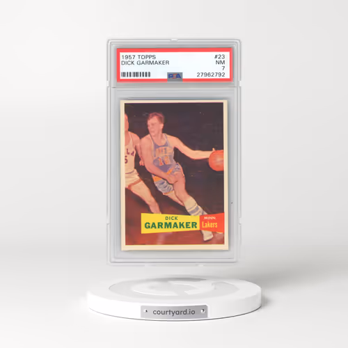 1957 Topps #23 Dick Garmaker (PSA 7 NM)