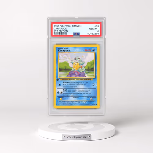 1999 Pokémon #63 Carapuce - 1st Edition (PSA 10 GEM MINT)