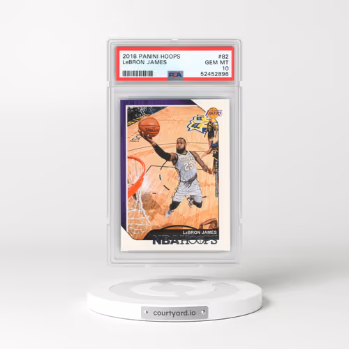 2018 Panini Hoops #82 LeBron James (PSA 10 GEM MINT)