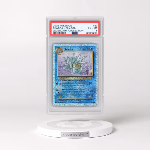 2002 Pokémon Legendary Collection #63 Seadra - Reverse Foil (PSA 6 EX-MT)