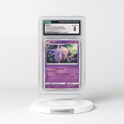 2018 Super-Burst Impact #040/095 Espeon (CGC 8 NM-MT)