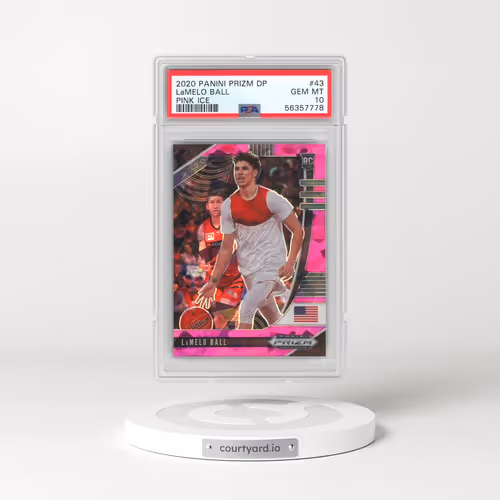 2020 Panini Prizm Draft Picks #43 LaMelo Ball - Pink Ice (PSA 10 GEM MINT)