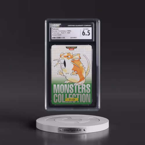 1996 (Monsters Collection) Part 1 #020 Raticate - Green Card (CGC 6.5 EX-NM+)
