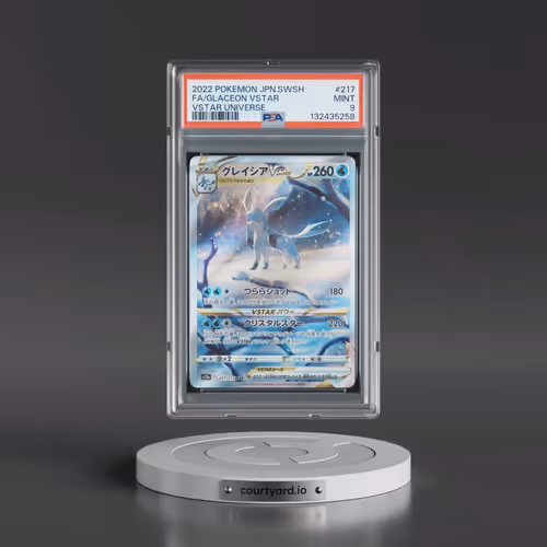 2022 Pokémon Sword & Shield Vstar Universe #217 Glaceon Vstar - Full Art (PSA 9 MINT)