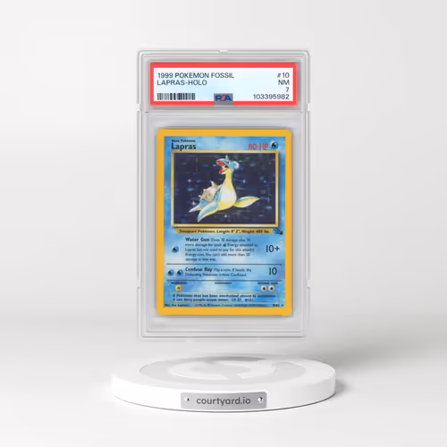 1999 Pokémon Fossil #10 Lapras - Holo (PSA 7 NM)