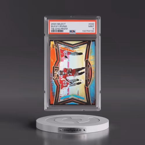 2024 Panini Select #442 Bucky Irving - Tie-Dye Prizm (PSA 9 MINT)