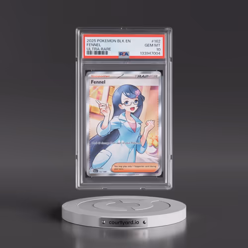 2025 Pokémon Blk EN-Black Bolt #162 Fennel - Ultra Rare (PSA 10 GEM MINT)