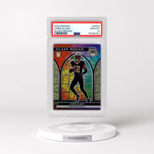 2022 Panini Mosaic Glass Mosaic #GM28 Chris Olave (PSA 10 GEM MINT)