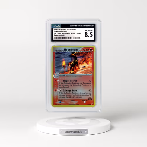 2004 EX Team Magma Vs Team Aqua #34 Team Magma's Houndoom - Holo (CGC 8.5 NM-MT+)