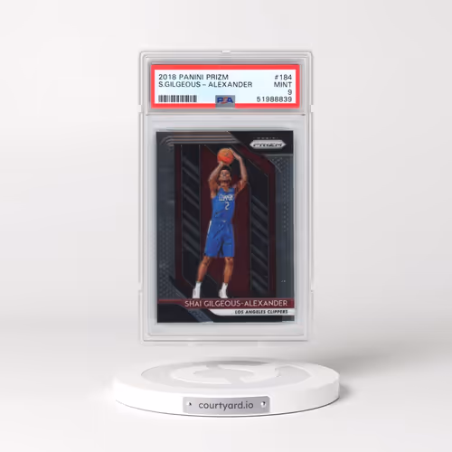 2018 Panini Prizm #184 Shai Gilgeous-Alexander (PSA 9 MINT)
