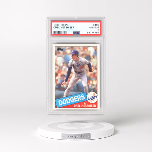 1985 Topps #493 Orel Hershiser (PSA 8 NM-MT)