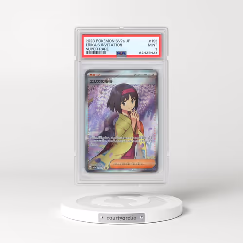 2023 Pokémon Sv2a-Pokemon 151 #196 Erika's Invitation - Super Rare (PSA 9 MINT)