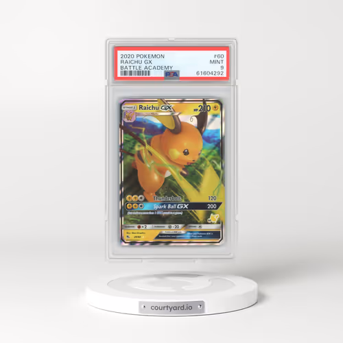 2020 Pokémon Battle Academy #60 Raichu GX - Holo (PSA 9 MINT)