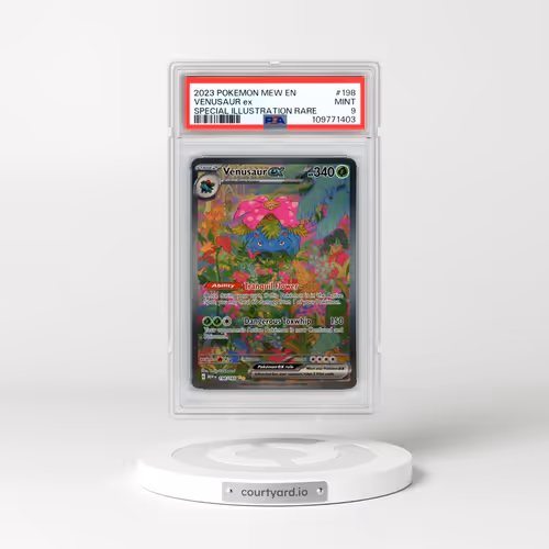 2023 Pokémon Mew EN-151 #198 Venusaur EX - Holo Special Illustration Rare (PSA 9 MINT)