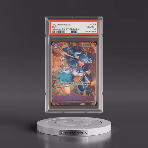 2022 One Piece OP01-Romance Dawn #093 Ulti - Alternate Art-Errata (PSA 10 GEM MINT)