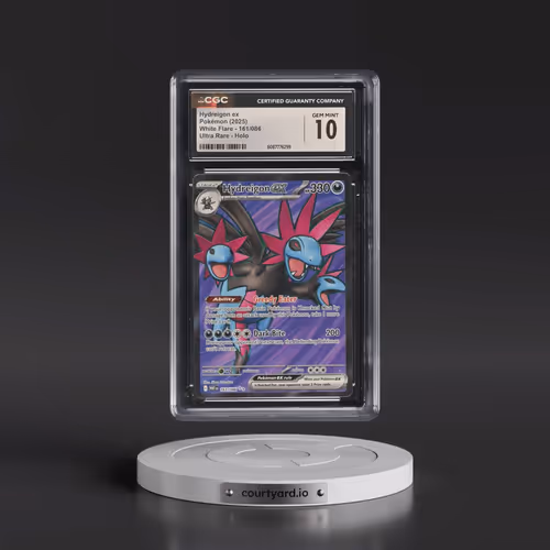 2025 Pokémon Wht EN-White Flare #161 Hydreigon EX - Holo Ultra Rare (CGC 10 GEM MINT)