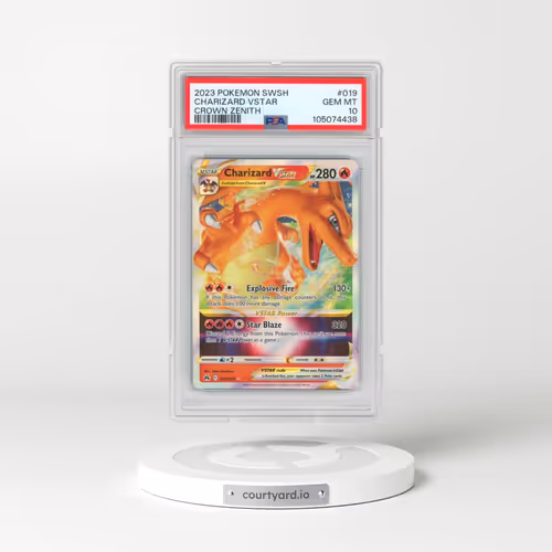 2023 Pokémon Sword and Shield Crown Zenith #019 Charizard Vstar (PSA 10 GEM MINT)