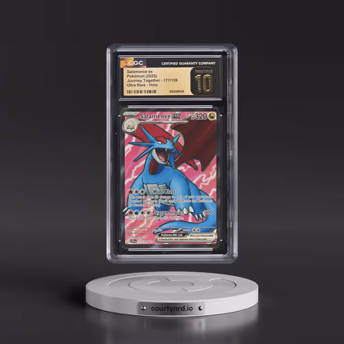 2025 Pokémon Jtg EN-Journey Together #177 Salamence EX - Holo Ultra Rare (CGC 10 PRISTINE)