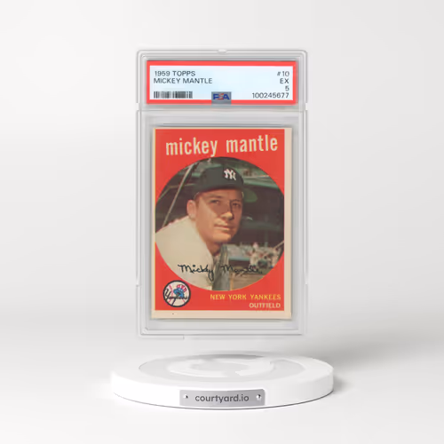 1959 Topps #10 Mickey Mantle (PSA 5 EX)
