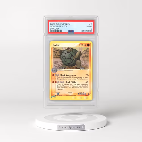 2003 Pokémon EX Dragon #5 Golem - Reverse Foil (PSA 9 MINT)