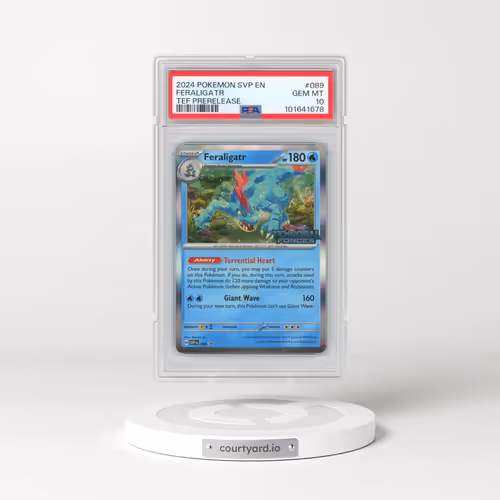 2024 Pokémon Svp EN-SV Black Star Promo #089 Feraligatr - Temporal Forces Prerelease (PSA 10 GEM MINT)