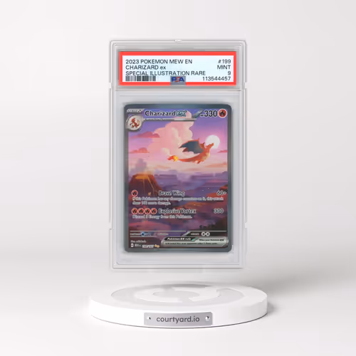 2023 Pokémon Mew EN-151 #199 Charizard EX - Holo Special Illustration Rare (PSA 9 MINT)