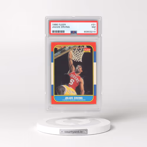 1986 Fleer #31 Julius Erving (PSA 7 NM)
