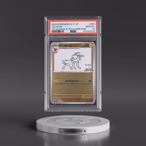 2023 Pokémon SV-P Promo #064 Jolteon - YU Nagaba X Pokemon Card Game Campaign (PSA 10 GEM MINT)