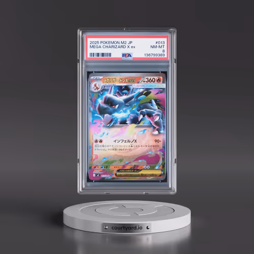 2025 Pokémon M2-Inferno X #013 Mega Charizard X EX - Holo (PSA 8 NM-MT)