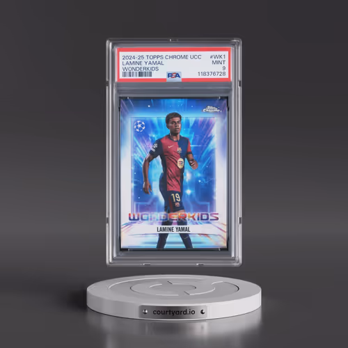 2024-25 Topps Chrome UEFA Club Competitions Wonderkids #WK1 Lamine Yamal (PSA 9 MINT)