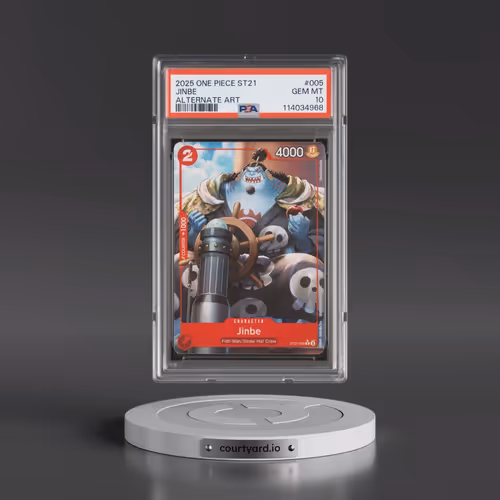 2025 One Piece Starter Deck ST21-EX Gear 5 #005 Jinbe - Alternate Art (PSA 10 GEM MINT)