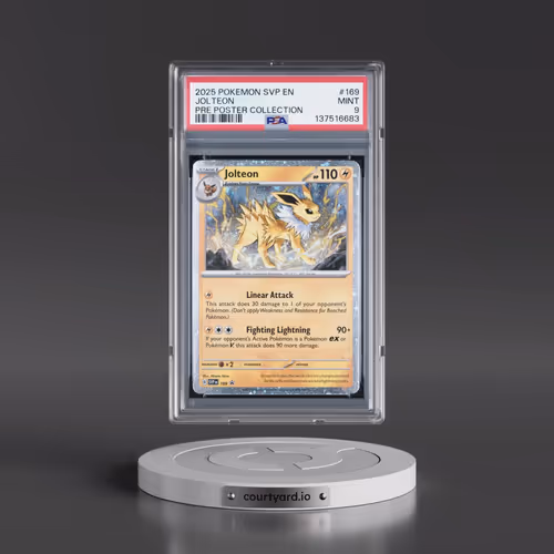 2025 Pokémon Svp EN-SV Black Star Promo #169 Jolteon - Prismatic Evolutions Poster Collection (PSA 9