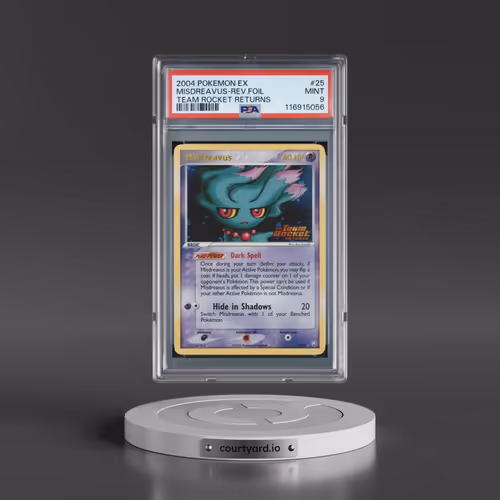 2004 Pokémon EX Team Rocket Returns #25 Misdreavus - Reverse Foil (PSA 9 MINT)