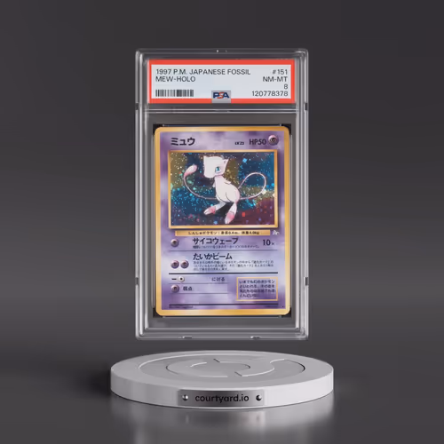 1997 Pokémon Fossil #151 Mew - Holo (PSA 8 NM-MT)