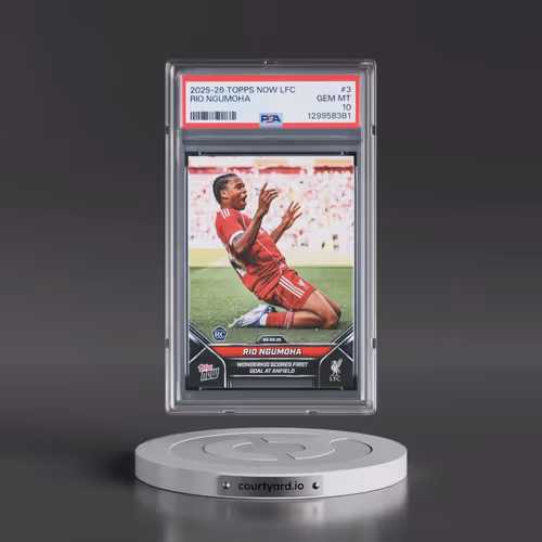2025-2026 Topps Now Liverpool FC #3 Rio Ngumoha (PSA 10 GEM MINT)