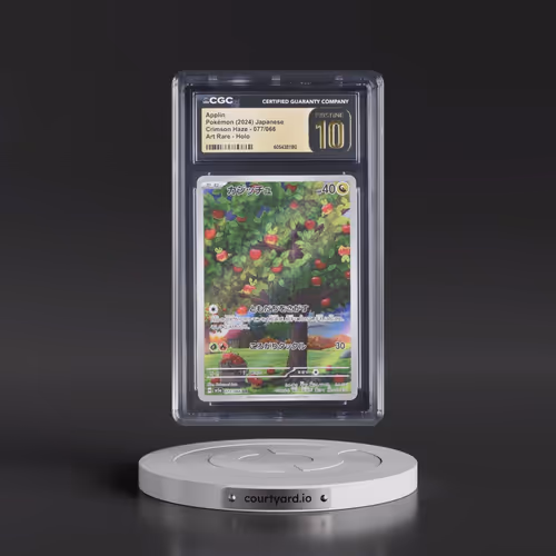 2024 Pokémon Sv5a-Crimson Haze #077 Applin - Art Rare (CGC 10 PRISTINE)