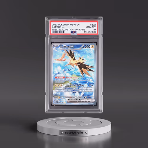 2023 Pokémon Mew EN-151 #202 Zapdos EX - Holo Special Illustration Rare (PSA 10 GEM MINT)
