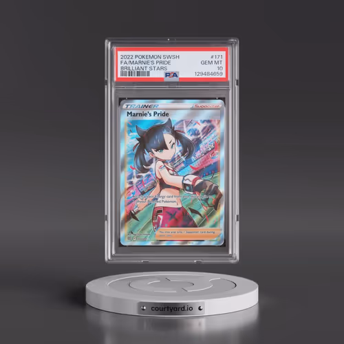 2022 Pokémon Sword & Shield Brilliant Stars #171 Marnie's Pride - Full Art (PSA 10 GEM MINT)