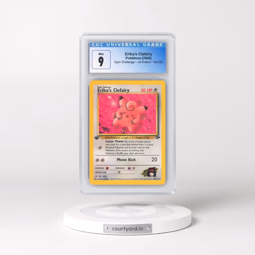 2000 Gym Challenge #40/132 Erika's Clefairy - 1st Edition 1st Edition (CGC 9 MINT)