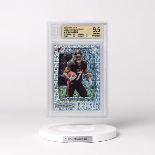 2023 Panini Prizm Prizm Flashback Rookie #PFR6 Bijan Robinson - No Huddle (BGS 9.5 GEM MINT)