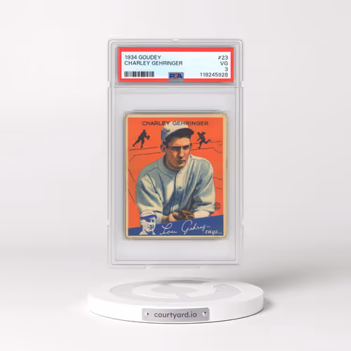 1934 Goudey #23 Charley Gehringer (PSA 3 VG)