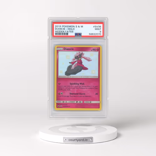 2019 Pokémon Sun & Moon Hidden Fates #SV36 Diancie - Holo (PSA 9 MINT)