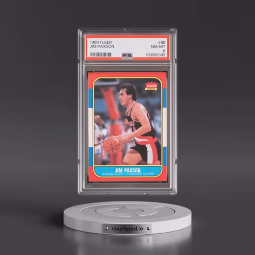 1986 Fleer #85 Jim Paxson (PSA 8 NM-MT)