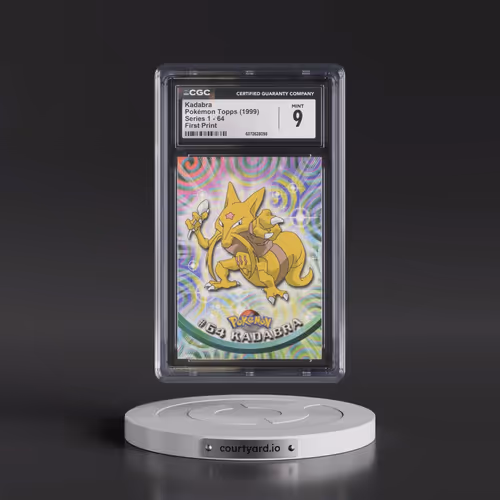 1999 Series 1 (Oval Nintendo Seal) #64 Kadabra - First Print (Blue Topps Logo) (CGC 9 MINT)