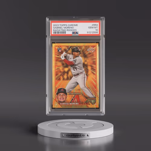 2023 Topps Chrome Radiating Rookies #RR4 Gabriel Moreno (PSA 10 GEM MINT)