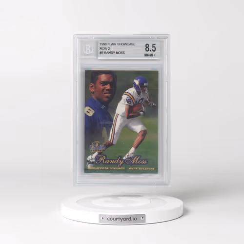 1998 Flair Showcase #5 Randy Moss - Row 2 (BGS 8.5 NM-MT+)