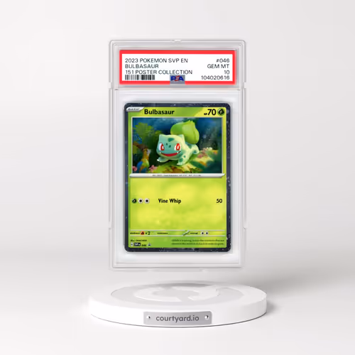 2023 Pokémon Svp EN-SV Black Star Promo #046 Bulbasaur - 151 Poster Collection (PSA 10 GEM MINT)