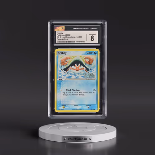 2006 EX Crystal Guardians #54/100 Krabby - Reverse Holo (CGC 8 NM-MT)