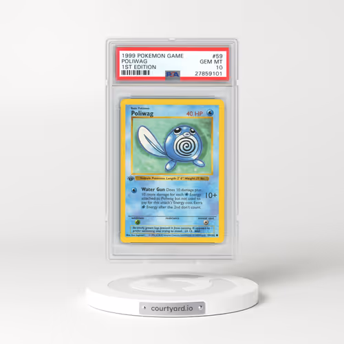 1999 Pokémon Game #59 Poliwag - 1st Edition (PSA 10 GEM MINT)